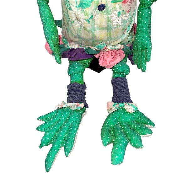 VTG  1997 Frog Joelson Industries Lily Pad Pals 23” Spring Stuffed Animal Plush - Picture 8 of 10
